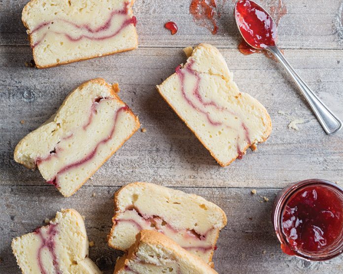 Strawberry And Cream Cheese Pound Cake Loaves Bake From Scratch