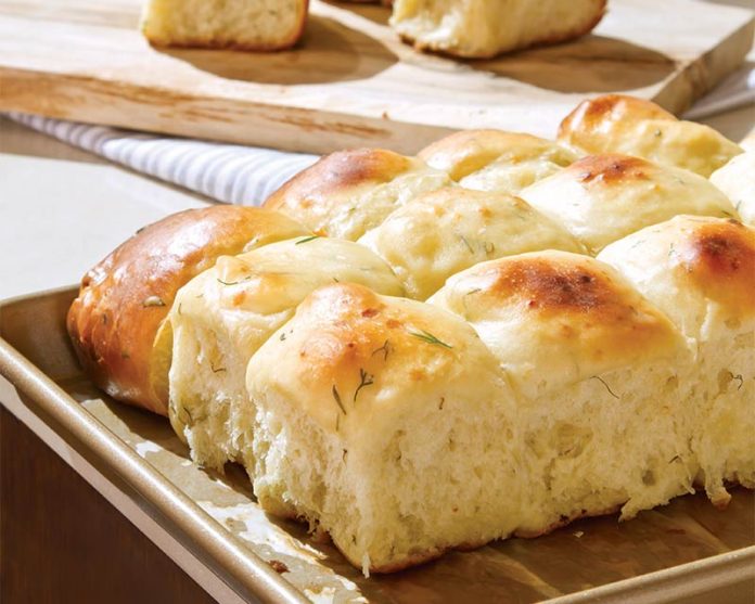 Dill and Gruyère Parker House Roll