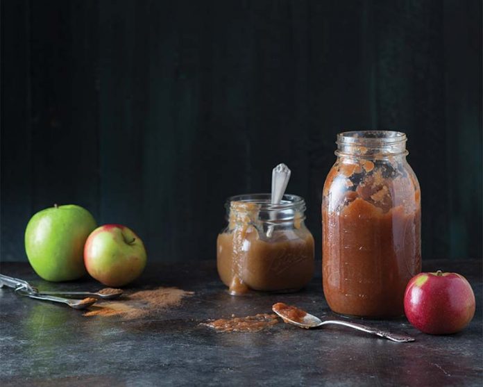 McIntosh Applesauce in glass jars