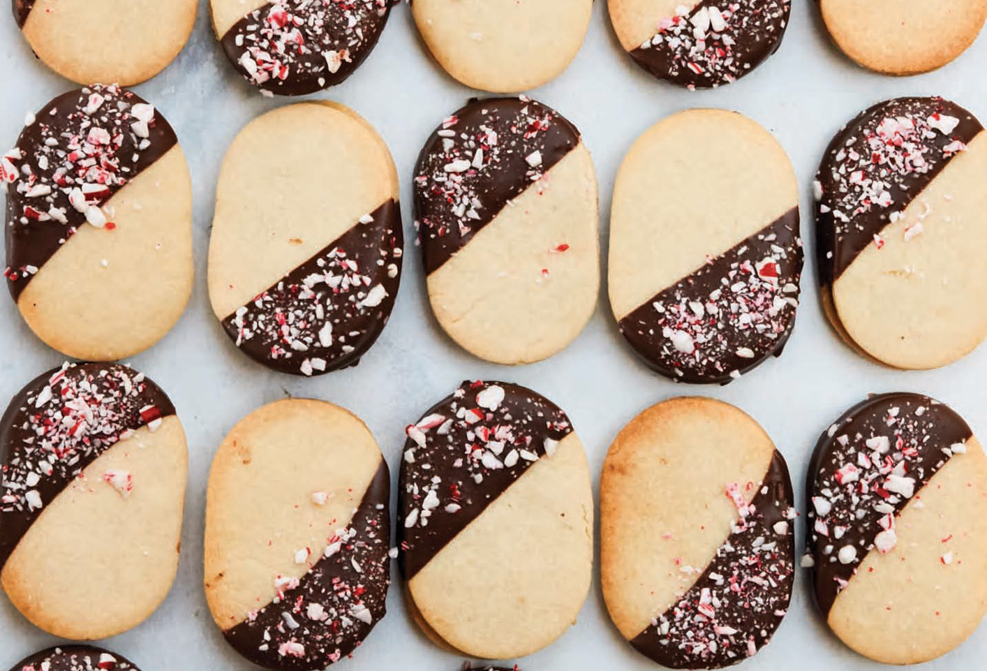 Mint Chocolate Biscuit Sandwich Cookies 