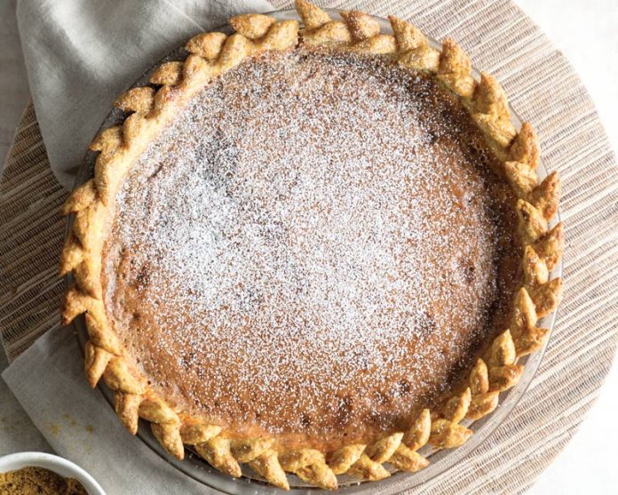 Butterscotch Pie with Coconut Curry Crust