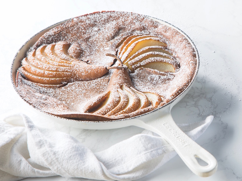 Chocolate Pear Clafoutis - Bake from Scratch