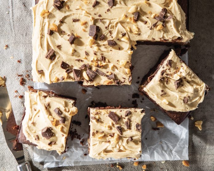 Peanut Butter-Chocolate Cakey Brownies