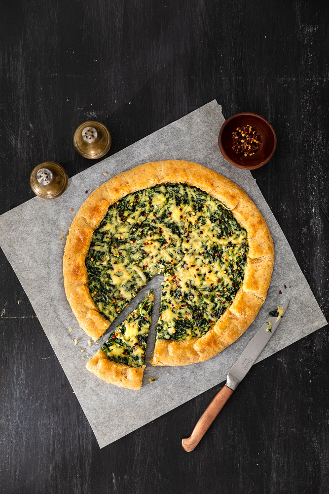 Creamy Spinach Galette - Bake from Scratch