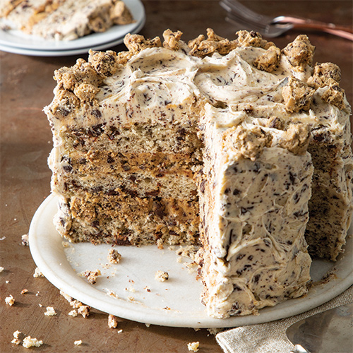 Chocolate Chip Cookie Layer Cake Featured in Bake from Scratch May June 2022 Issue