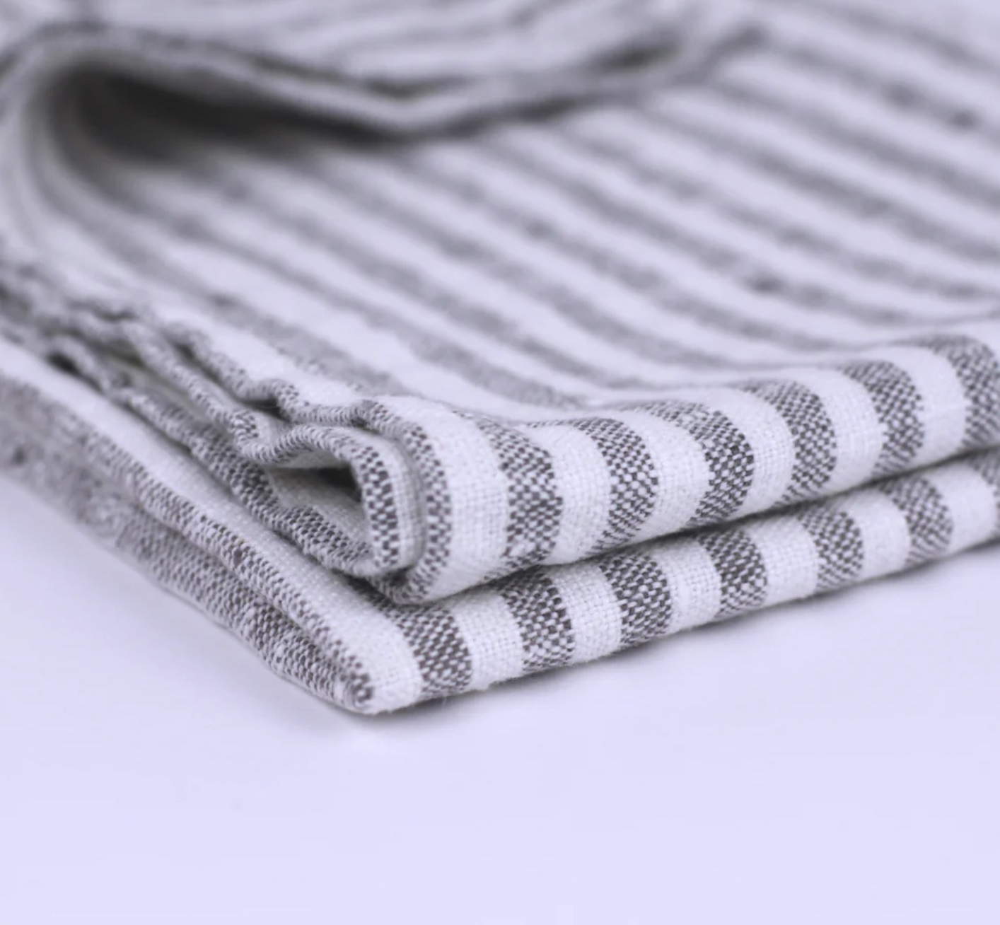 Stacked medium striped hand towel